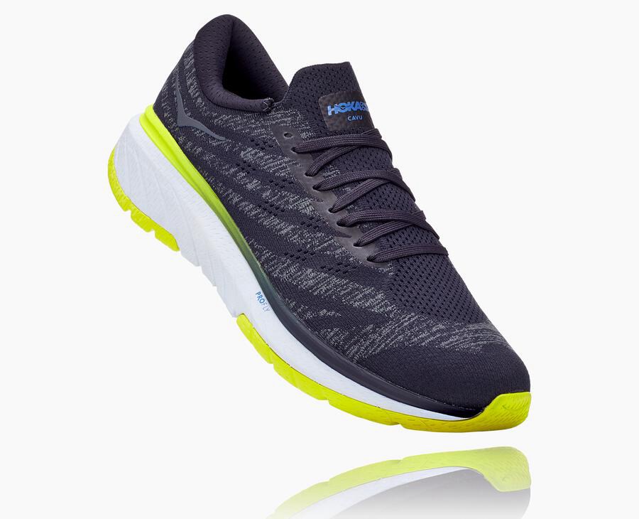 Hoka One One Hardloopschoenen Heren - Cavu 3 - Donkerblauw - DC2854793